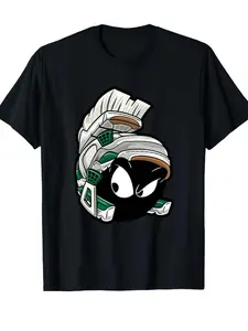 Premium 100%25 Cotton Tee with Marvin the Martian Design | Summer Essential | Perfect Gift for Him & Her Crewneck