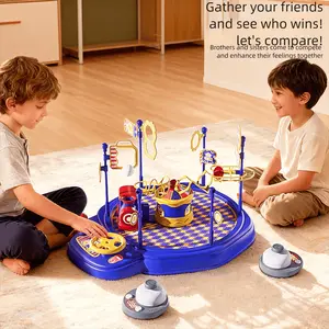 New Jet Train Flying Ball Obstacle Course, Interactive Table Game for Ages 3+, Parent-Child Bonding, Hand-Eye Coordination Gift