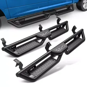 【Springtok】OEDRO Drop Down Running Boards Compatible with 2005-2023 Toyota Tacoma Double Cab, 6 Inch Bolt-on Side Steps, Textured Steel Nerf Bars