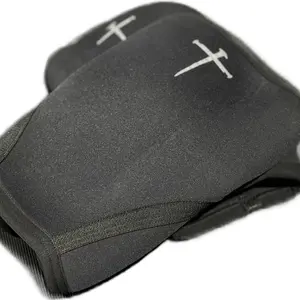 Christian 7mm Neoprene Knee Sleeves for Men or Women with Gym Bag- Faith Inspired Compression Knee Sleeve for Weightlifting, Squats & Powerlifting- Advanced Knee Brace for Working Out