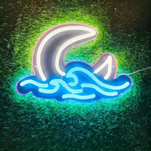 Acrylic Neon Silicone Signs LED Lights, 28 * 29cm/11.02 * 7.87/In 7 Adjustable Lighting Atmosphere Lights, USB Room Decoration Drinks Shop Night Lights, Can Be Suspended Can Be Fixed Acrylic Signs Screw Lamp pretty neon neonbrows lc neon