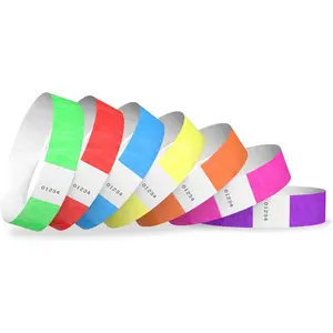 700  Tyvek Wristbands for Events, 7-Color Variety Pack - Tamper-Proof Design Prevents Reuse - -Grade Bracelets for  &  ID, Party, VIP