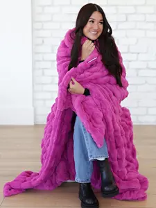 Hugs Rose Violet Blanket