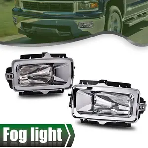 Fit For 2013 2014 2015 Chevrolet Silverado Clear Fog Lights W/Bulb Left+Right