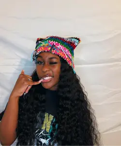 SCRAP CAT EAR BEANIE