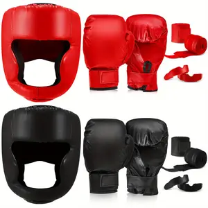 14pcs Boxing Set Including 2 Pair of 16 Oz Boxing Gloves Headgear Hand Wraps Mouth Guards Gifts for Adults Youth Beginners Training Equipment
