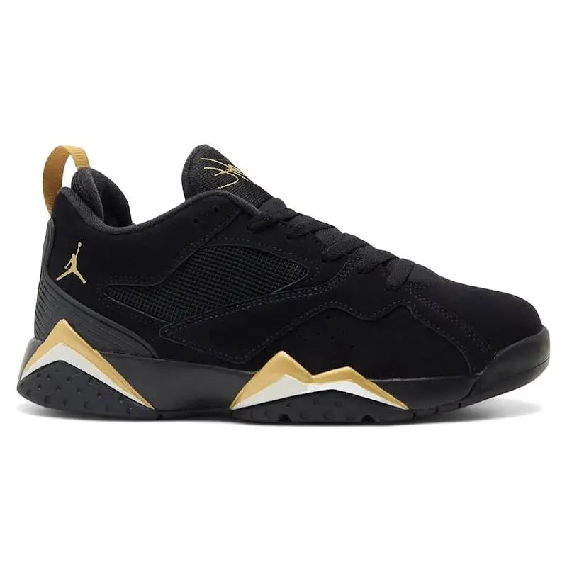 Jordan MVP 92 Black Metallic Gold Men's Sneakers Basketball Shoes Athletic Footwear Casual Sports Shoes Lightweight Cushioned High-Top Sneakers Classic Jordan Style Lace-Up Shoes Everyday Streetwear Performance Shoes