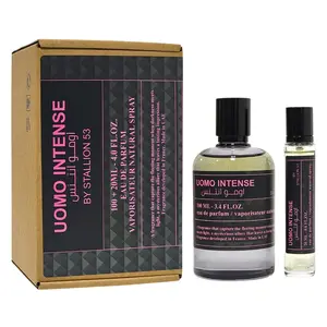 Uomo Intense by Stallion 53 for Men – Eau De Parfum Gift Set (100ml + 20ml / 4.0 fl oz Total)
