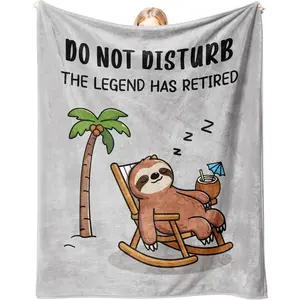 Retirement Gifts for Men 2026, Soft Flannel Retirement Blanket, Funny Retired Gifts for Men, Retirement Gift for Dad Grandpa Uncle - 50’’ x 60’’