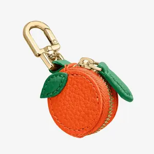 1 Pack Orange Adorable Fruit-Shaped Bag Charm Keychain – Charming Accessory for Purses, Backpacks & Totes, All-Seasons Casual Style and a Perfect Gift for Fruit Lovers Decor | Christmas Gift