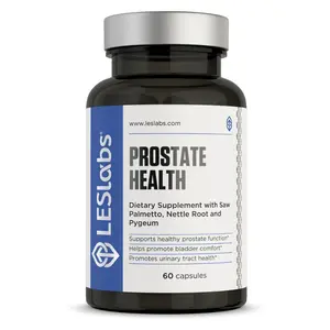 LES Labs Prostate Health – Prostate Support, Urinary Tract Health, Fewer Bathroom Visits & Improved Sleep – Saw Palmetto, Pygeum, Beta Sitosterol & Nettle Root – Non-GMO Supplement – 60 Capsules Dietary Healthcare
