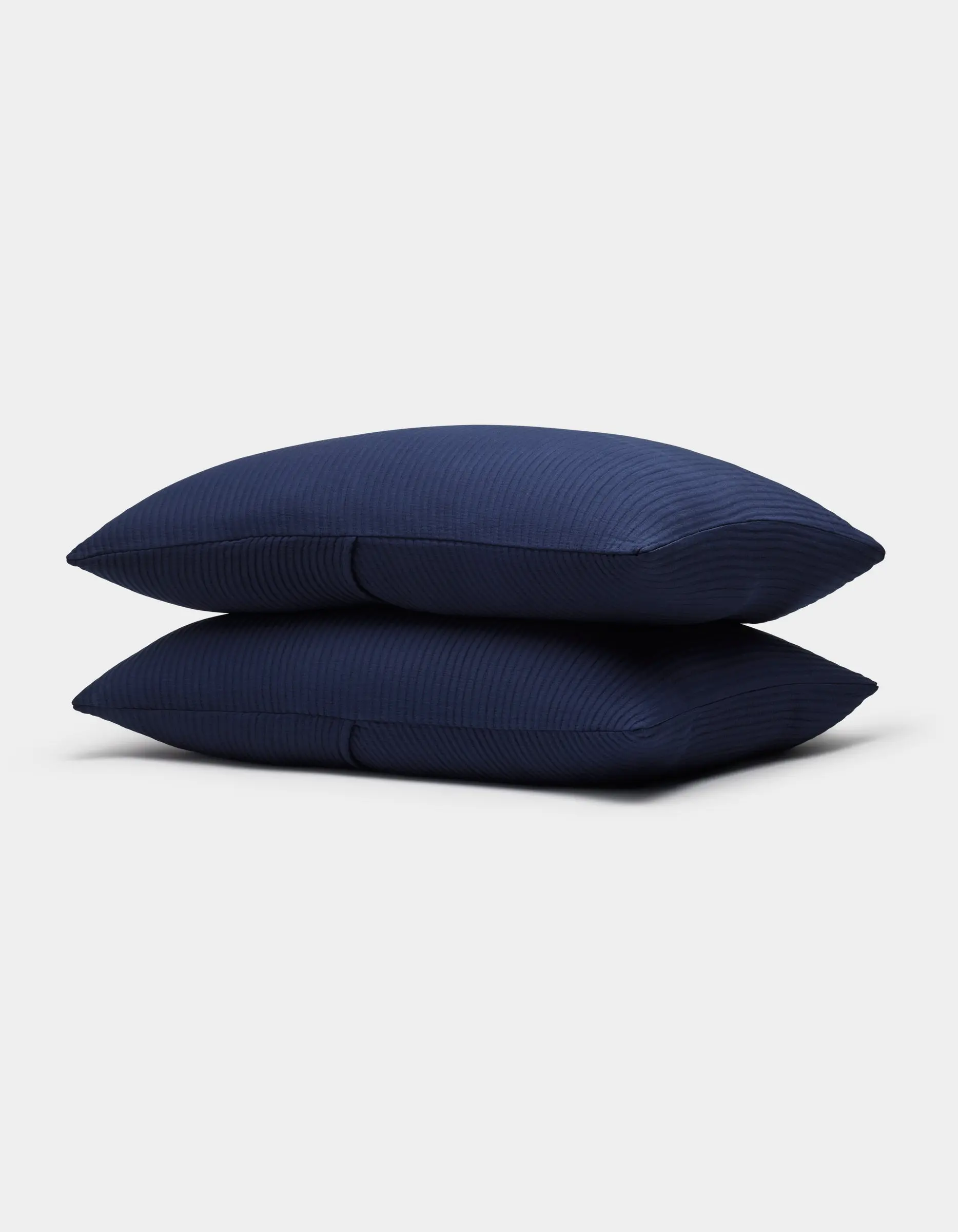 Cozy Earth Bamboo Coverlet Shams | Soft Bamboo Viscose Pillow Shams with Textured Stripe Design