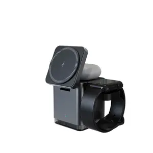 3 in 1 Wireless Charger with Night Lamp for Apple Devices - Premium Look & 90 Days Warranty