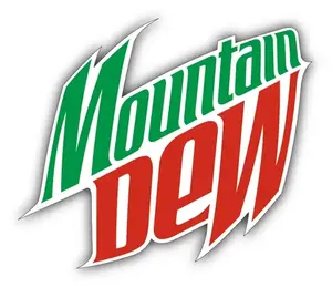 Mountain Dew Logo Car Bumper Sticker Decal - 3'', 5'' or 6''