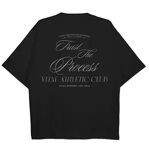 Oversized Pump Cover T-Shirt - Vintage TTP Black/Gray T