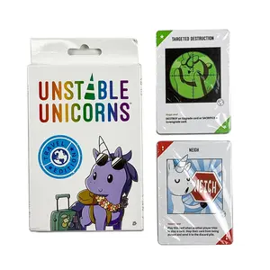 Travel Unicorns Pet Party Theme Table Card Game Set, Fun Strategy Duel Collectible Cards, Christmas Holiday Thanksgiving New Year Party Social Cards，Essential Fun Card Game for Family and Friends Gatherings