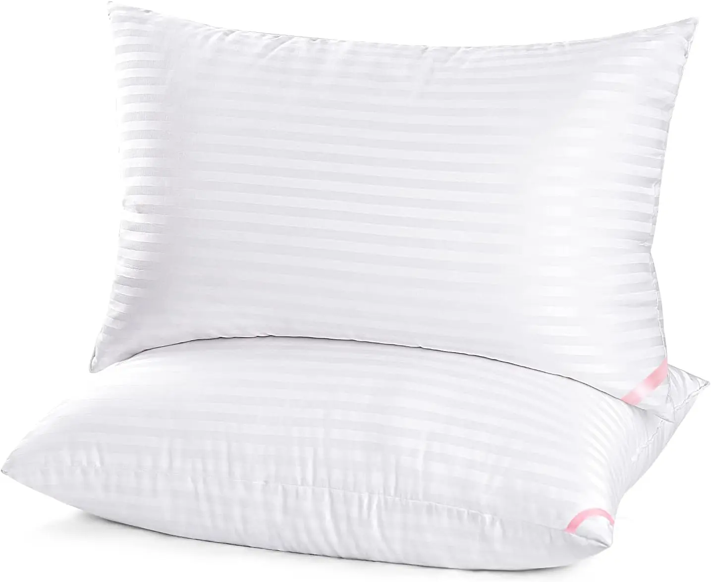 Hotel Collection Queen Size Bed Pillows (2-Pack, 20x30 in) - Super Soft Down-Alternative Microfiber Filled for Side & Back Sleepers