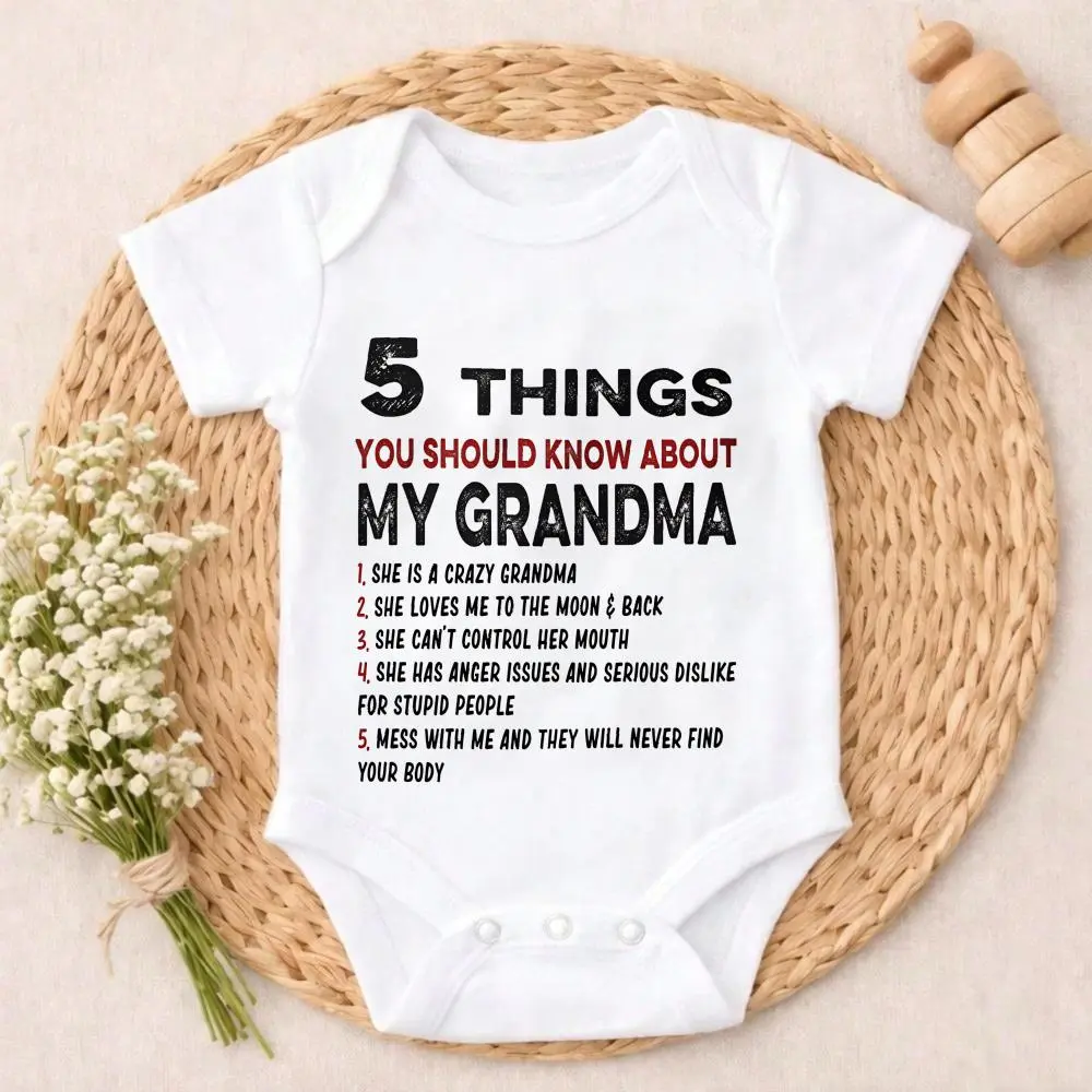 Soft Cotton Baby Bodysuit Five Things You Should Know About My Grandma Lively style toddler boy clothes For Newborn Essential for Newborn Baby Boys Girls 0-24M