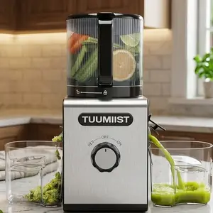 TUUMIIST Cold Press Juicer Machines – 6.5'' Large Feed Chute for Whole Fruits & Vegetables, High Juice Yield, Easy To Clean,SummerVibes