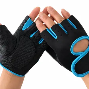 1 Pair Half Finger Workout Gloves Sport Style Anti-Slip Palm Protection for Men & Women Weightlifting Cycling Pull-Up Training