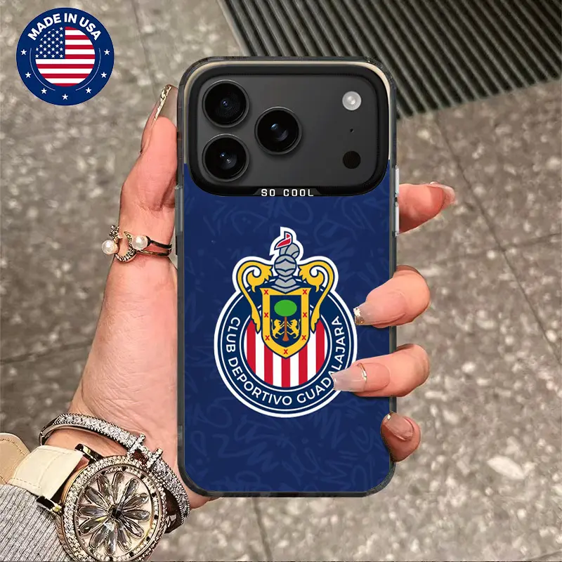 Chivas Guadalajara Aesthetic Design Pattern Casing For iphone 17 16 15 14 13 12 11 7 8 Plus ProMax AIR Samsung S22 S23 S24 S25 PLUS ULTRA Flaunt Mobile Phone CaseHard TPU PET PC Black ShockproofSmartphone Cover, Accessories, Cellphone, Custom, Durable, Si