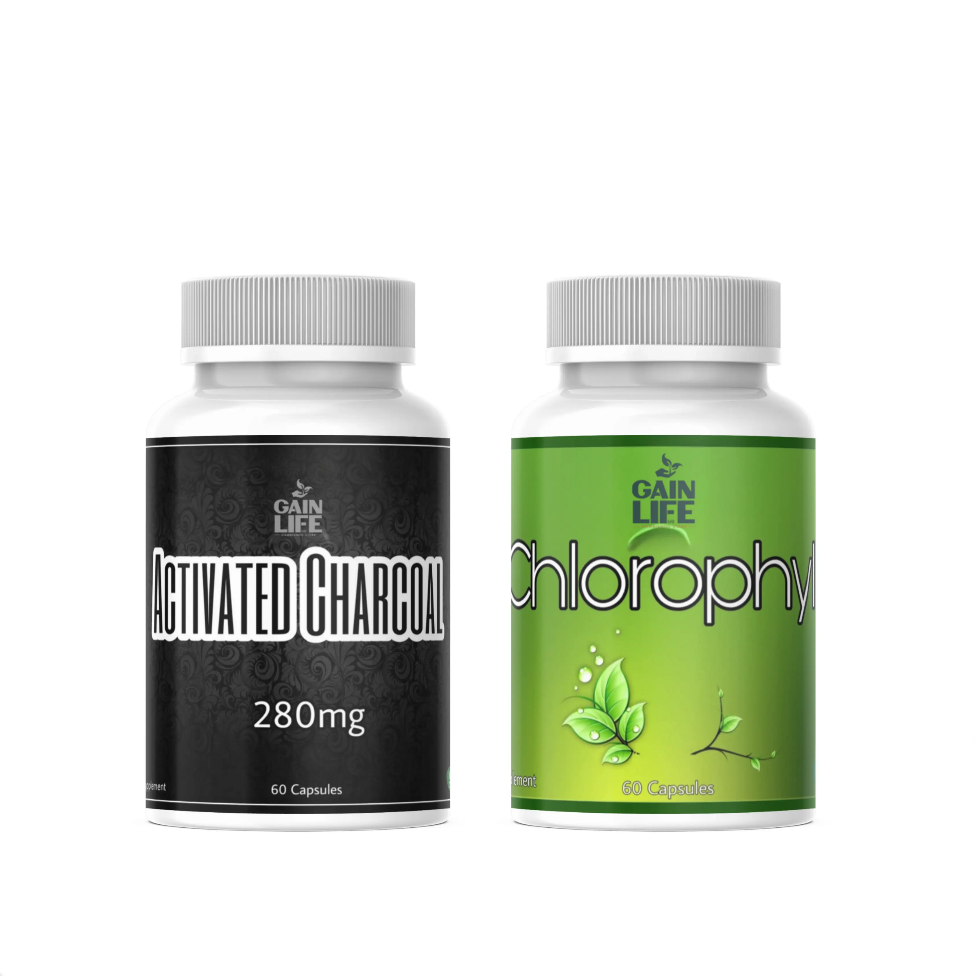 Gain Life Chlorophyll Vitamin & Activated Charcoal Vitamin Support Vitamin Dietary Supplement