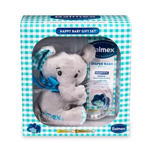 Balmex Happy Baby Gift Set with Rattle and Complete Protection Diaper Rash Cream for Boys and Girls Randob Laboratories Ltd.
