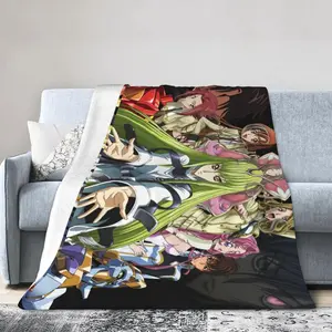 Code Geass Ultra-Soft Micro Fleece Blanket Super Soft Throw Blanket Flannel Fleece Blanket for Couch Bed Sofa Travelling Camping 50"x40" 768