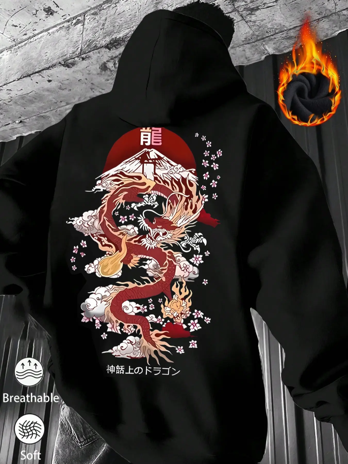 dragon embroidered hoodie - TikTok Shop
