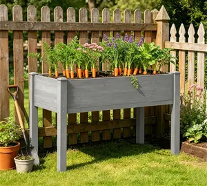 Raised Garden Bed with Legs-Planter Box with Legs Standing Growing Bed for Gardening/Backyard/Patio/Balcony-30x48x24'