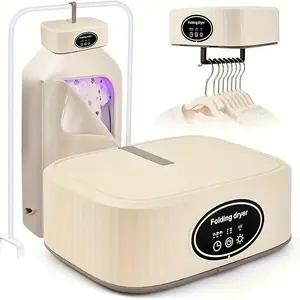 Mini Portable Folding Dryer with US Plug - Timing Function Energy Saving Three Colors - Space Saving for Business Travel Tourist Apartments Household Items Home Appliances