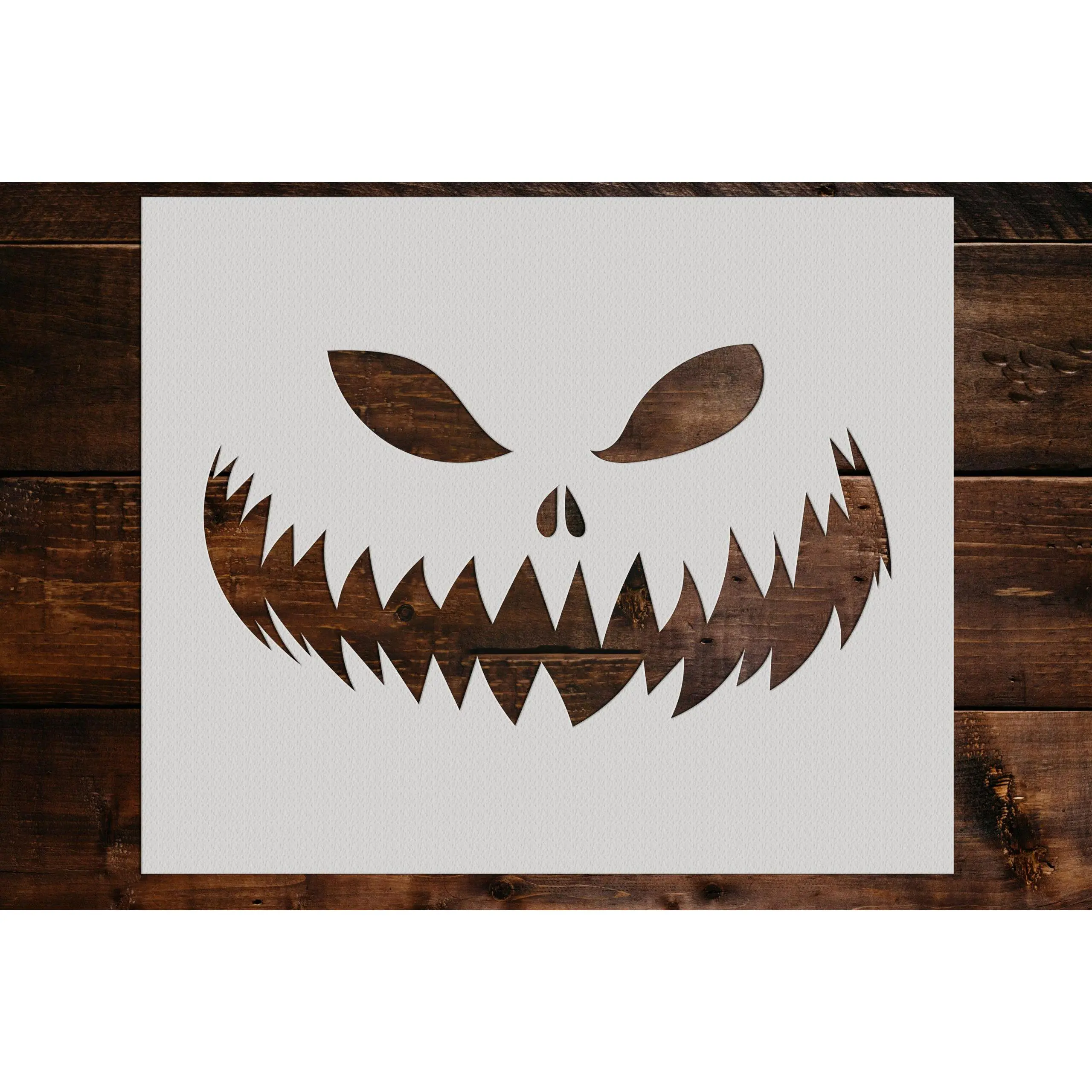 Pumpkin Face Stencil - Art and Wall Stencil