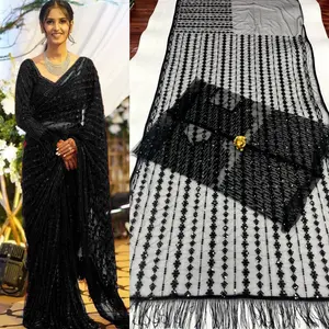 Ready to wear BlackNet saree