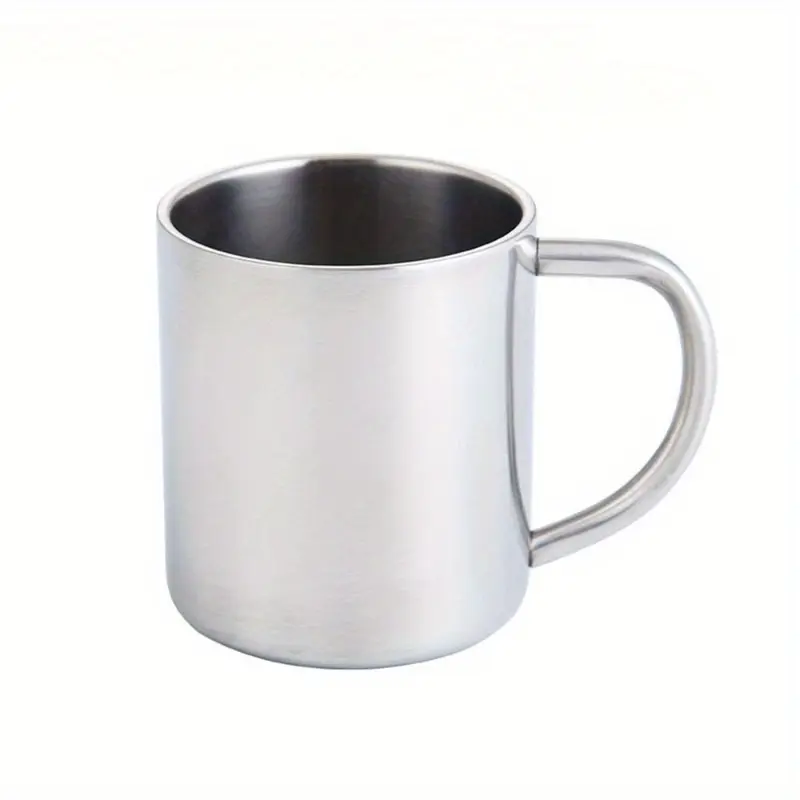 Thickened Heat-Insulated Cups for Students, Stainless Steel Teacups, Kindergarten Cups, Heat-Insulated Coffee Cups, Anti-Drop Mugs, Coffee Thermal Cup, Stainless Steel Drinkware, Travel Coffee Mugs, Stylish Coffee Mugs
