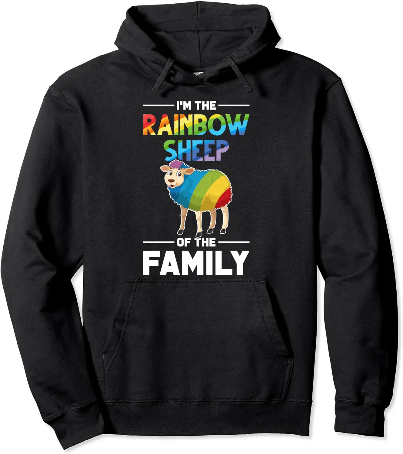 Im The Rainbow Sheep Of The Family Sheep Pullover Hoodie - Tatyanata Shop 35B08J4WF3YL