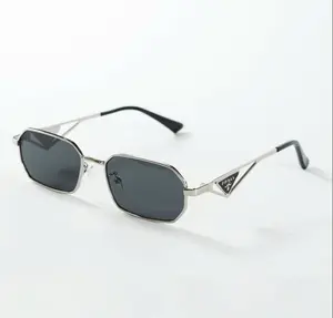 Luxury Square Frame Sunglasses for Women Men - UV400 Protection Fashion Eyewear, Trendy Designer Streetwear Shades
