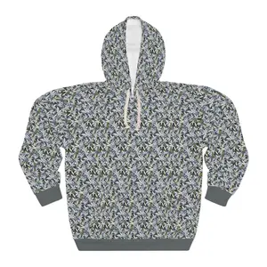 Winter Cannaflage Pullover Hoodie, Cannabis Camouflage