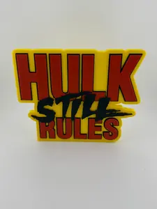 3D Print- Hulk Still Rules Logo
