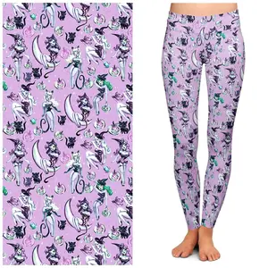 Vintage Witches Light Leggings by Miss Fluff x Lipstick & Chrome TC2