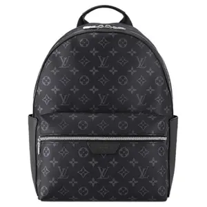 Louis Vuitton Discovery Classic Monogram Coated Canvas and Leather-Trimmed Backpack, Small, Men’s, Black