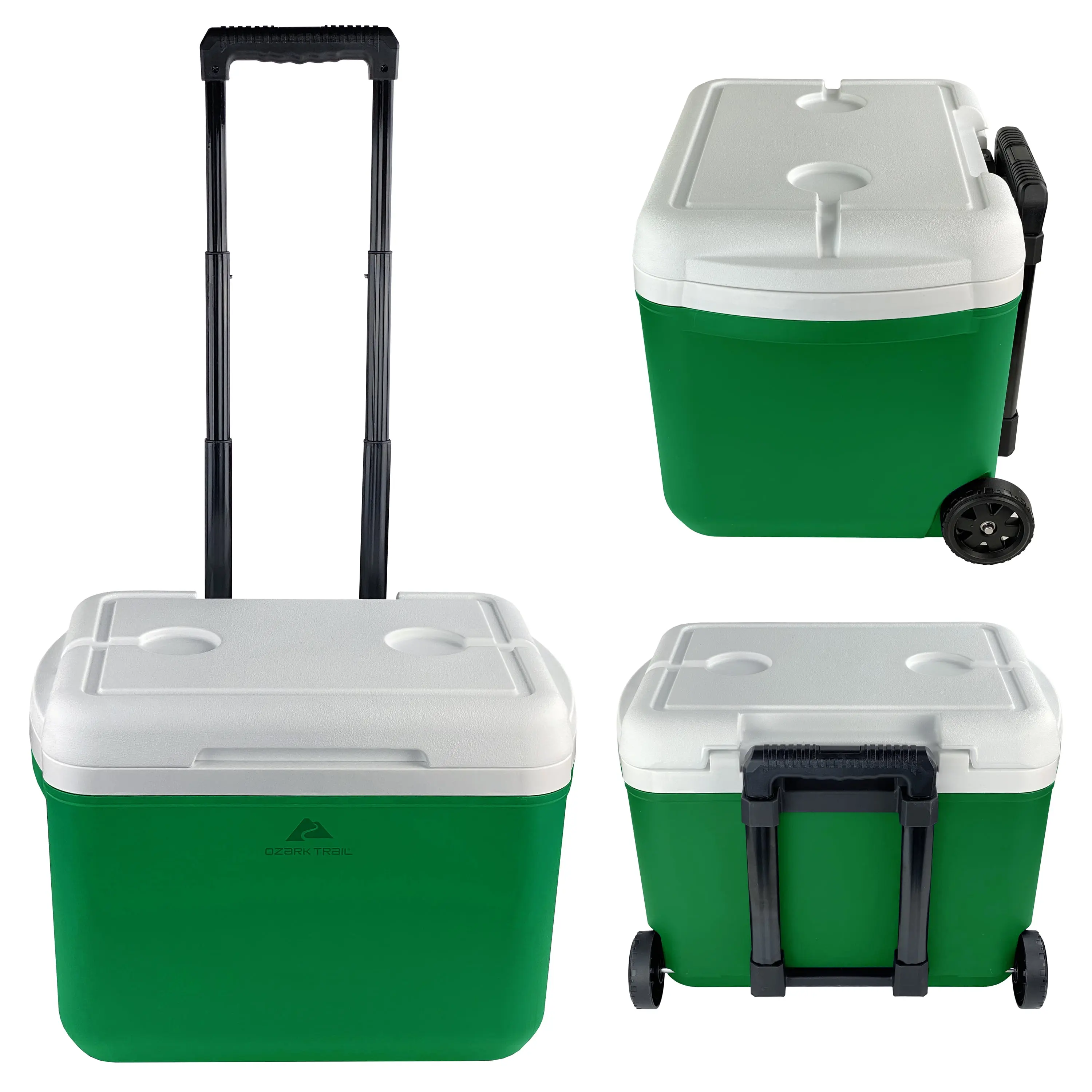 Ozark Trail 30 qt 42-Can Hard-Sided Wheeled Cooler, Blue