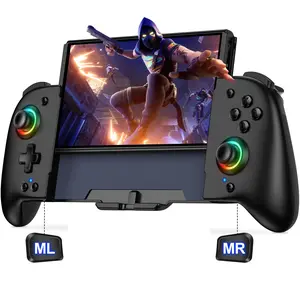 BEBONCOOL Switch Controllers for Nintendo Switch/OLED,Switch Wireless Pro Controller One-Piece Joypad, Full-Size Ergonomic Handheld Mode Controller with Battery/Turbo/Programming (Black)