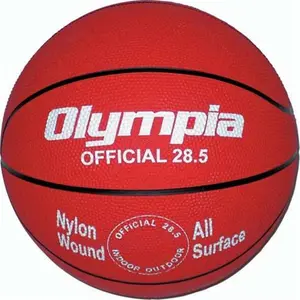 212 MAIN Pro Outdoor Rubber Sportsball - Intermediate Red Basketball, Heavy Duty