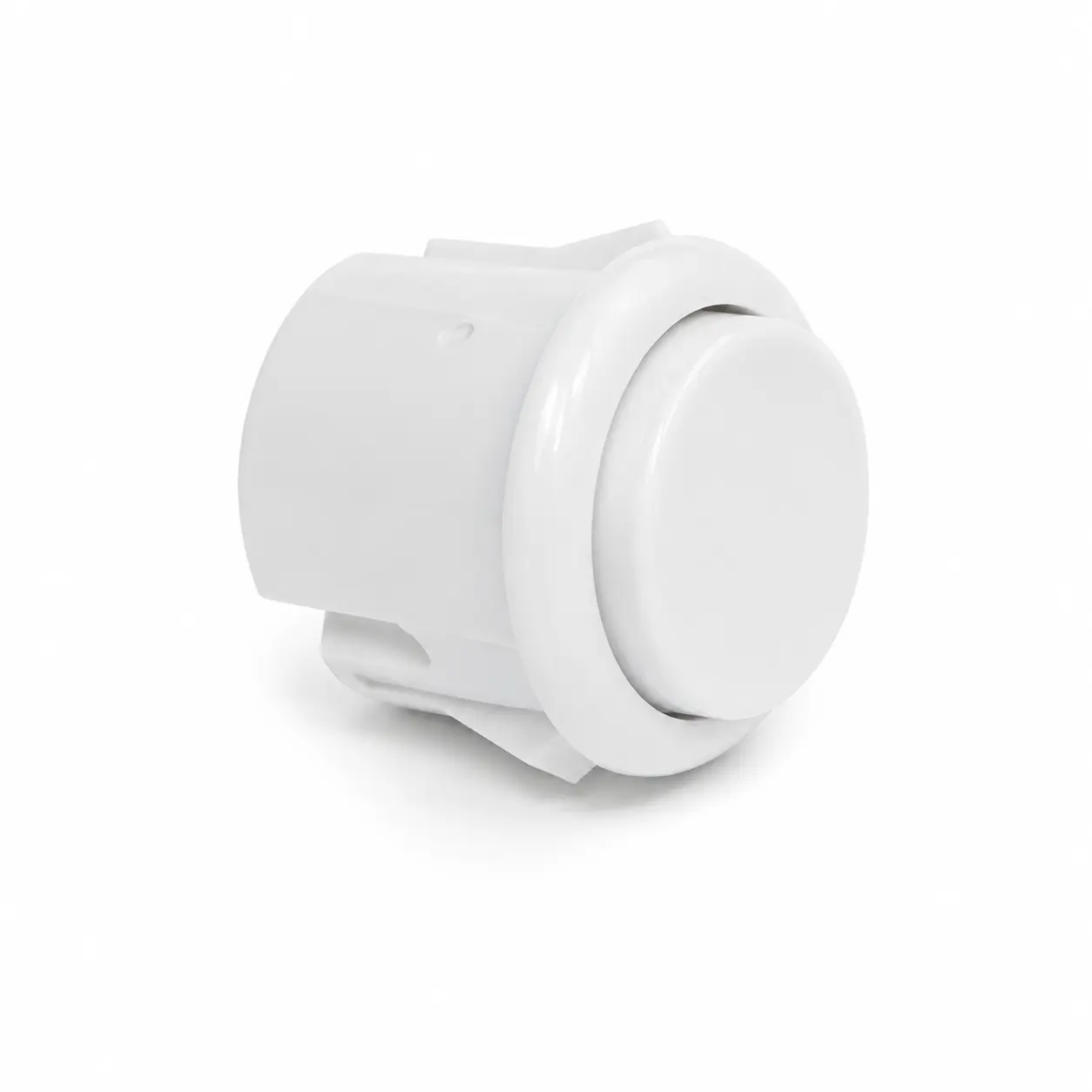 30mm White Sanwa-Style Arcade Push Button Switch - PC Accessories, Electronic Components for DIY Customization Fighting Stick, Gaming Use Only, No