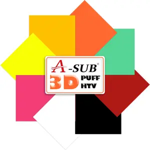 A SUB 3D Puff Heat Transfer Vinyl 8 PCS -  Puff Vinyl Sheets 10''x 12" Custom Crafts