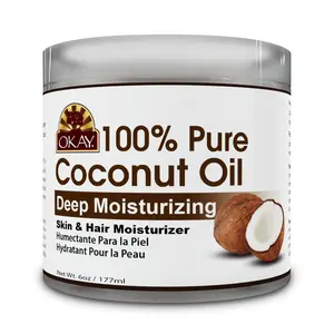 100% Extra Virgin Coconut Oil – Cold-Pressed & Unrefined | Natural Hair Oil, Skin Moisturizer, Scalp & Body Massage Oil – 6oz Jar