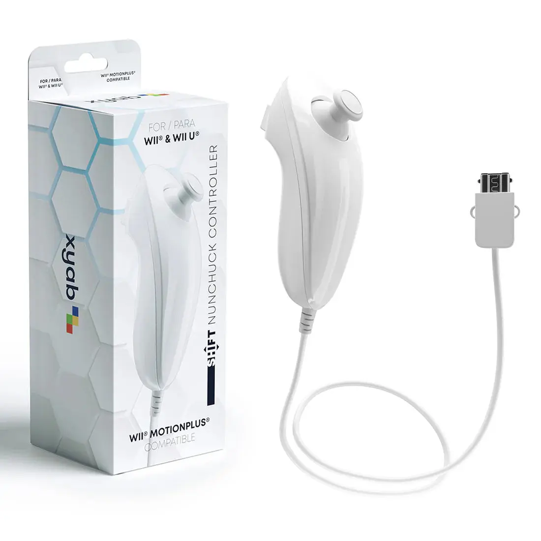 Wired Nunchuck Controller For Wii/WiiU [White] – Nintendo Wii Accessory (Wii)