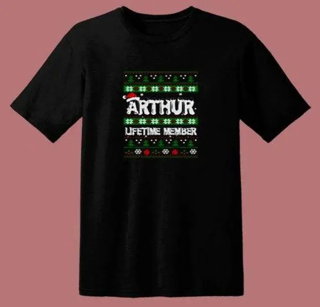 Lifetime Arthur Ugly Christmas 80s T-Shirt – Funny Retro Holiday Graphic Tee