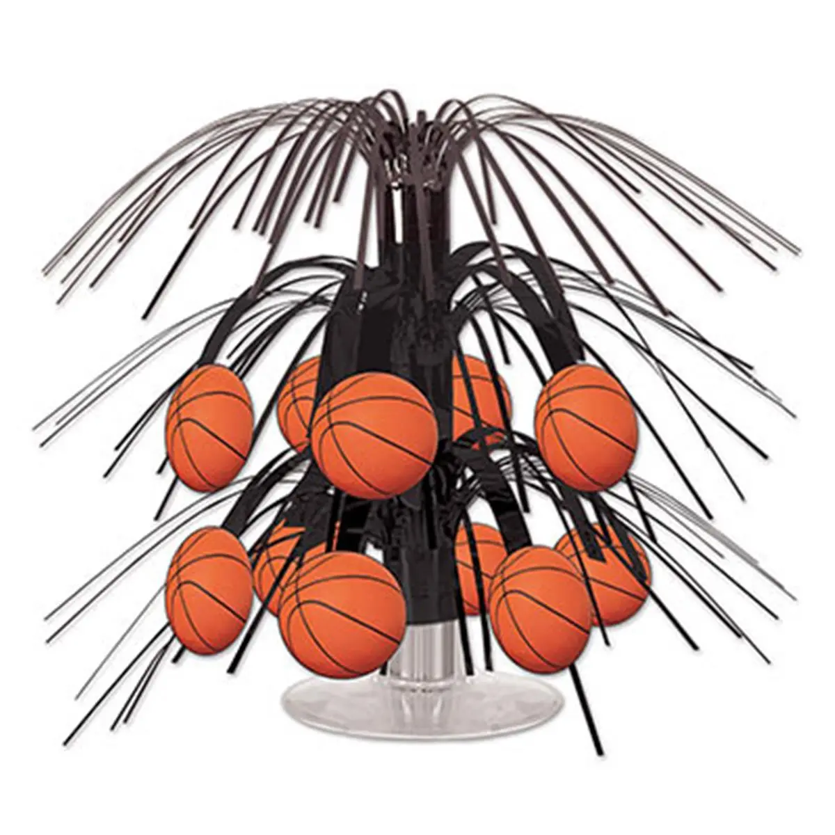 212 MAIN Metallic Design 7.5" Cascade Shape Centerpieces - 12-Pack Festive Party Ornaments, Home & Party Supplies (7.5 in)