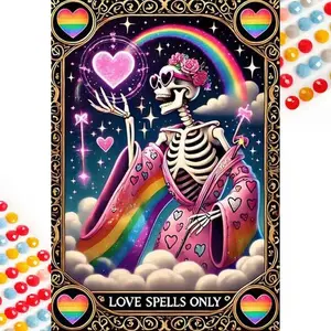 5D DIY Diamond Arts Colorful Painting Kit, Skull Pattern Round Diamond Arts Colorful Painting Kit, DIY Decorative Art Picture for Beginner